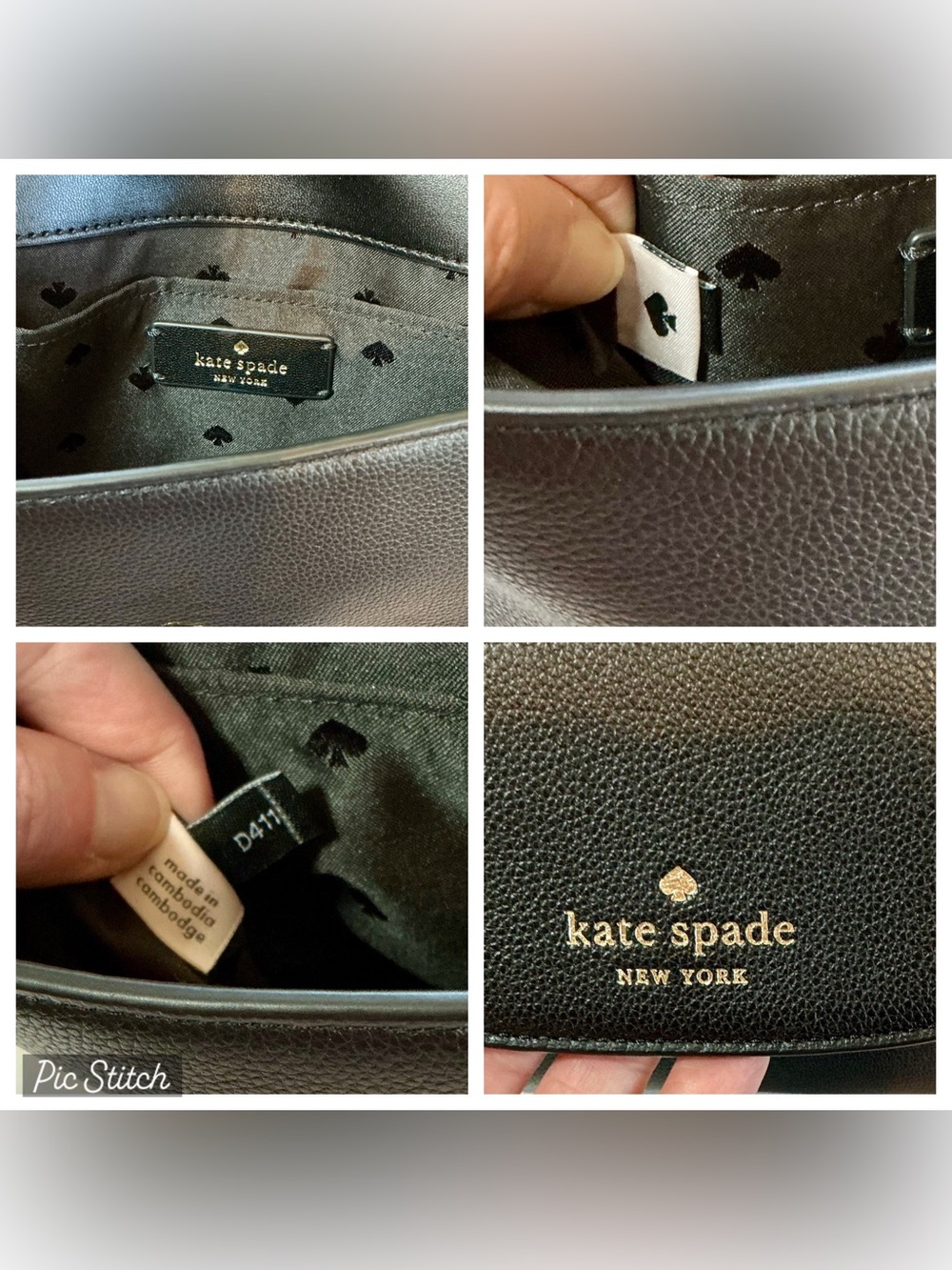 Kate Spade Emmie Flap Crossbody Black Pebbled Leather Retail $299 - Picture 16 of 16